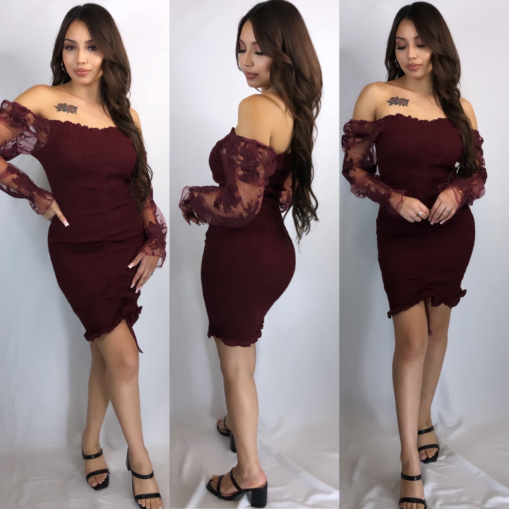 MIDNIGHT DRESS  WINE | ZAMBUKAS ONLINE